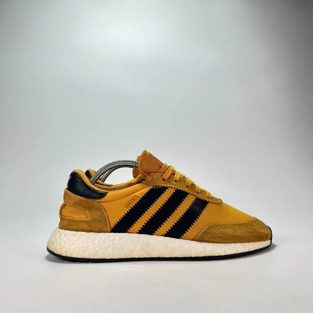 adidas Iniki Runner Goldenrod Casual Lifestyle Sneakers BY9733 Men's Size 9.5